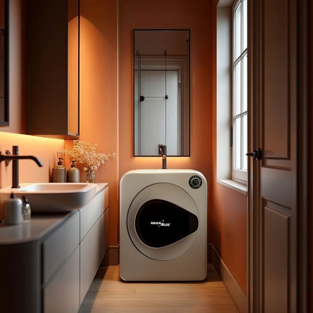 Електрическа барабанна сушилня за дрехи GreenBlue, капацитет 3 кг, GB405