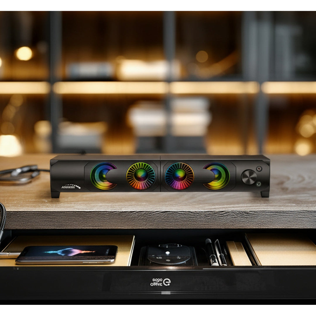 Audiocore 3Wx2 компютърни тонколони, LED, USB 5v, линеен вход, AC955