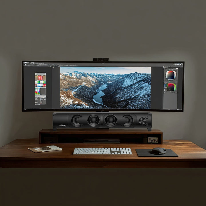 Audiocore 3Wx2 компютърни тонколони, LED, USB 5v, линеен вход, AC955
