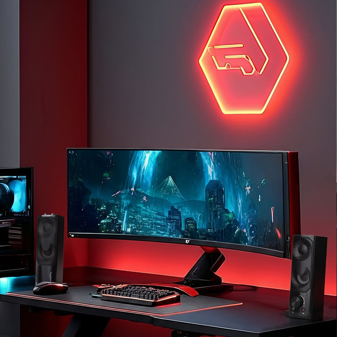 Audiocore 3Wx2 компютърни тонколони, LED, USB 5v, линеен вход, AC955