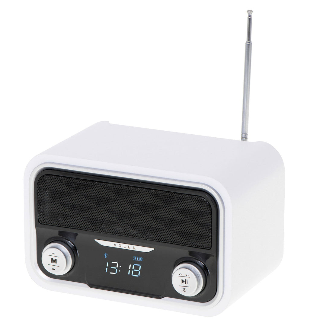 FM радио Bluetooth 1800 mAh SD USB MP3 AUX LCD Adler AD 1185