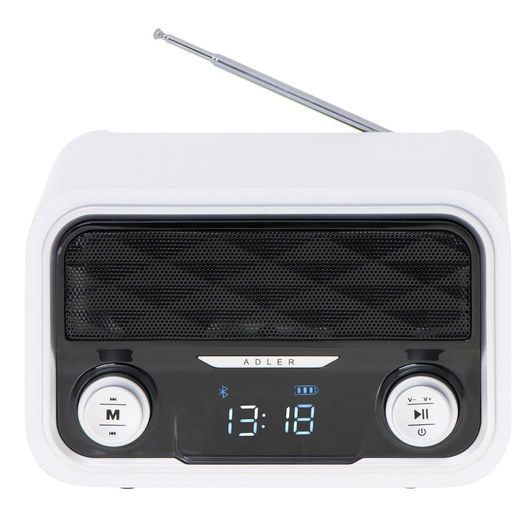 FM радио Bluetooth 1800 mAh SD USB MP3 AUX LCD Adler AD 1185