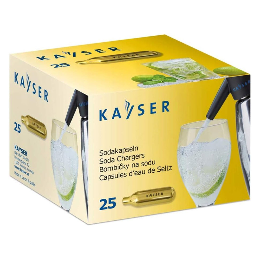 Kayser CO2 патрони за Quick Soda Maker, 7,5 g, 25 броя