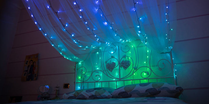 Twinkly Strings 600LED RGB 48m интелигентни коледни лампички за елха