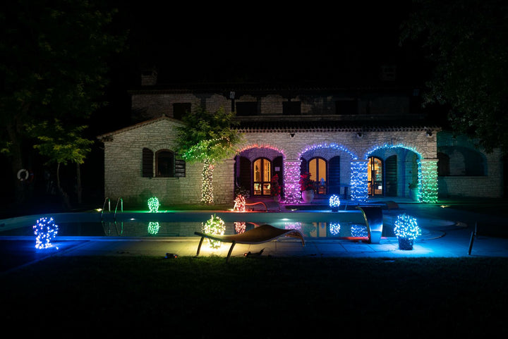 Twinkly Strings 600LED RGB 48m интелигентни коледни лампички за елха