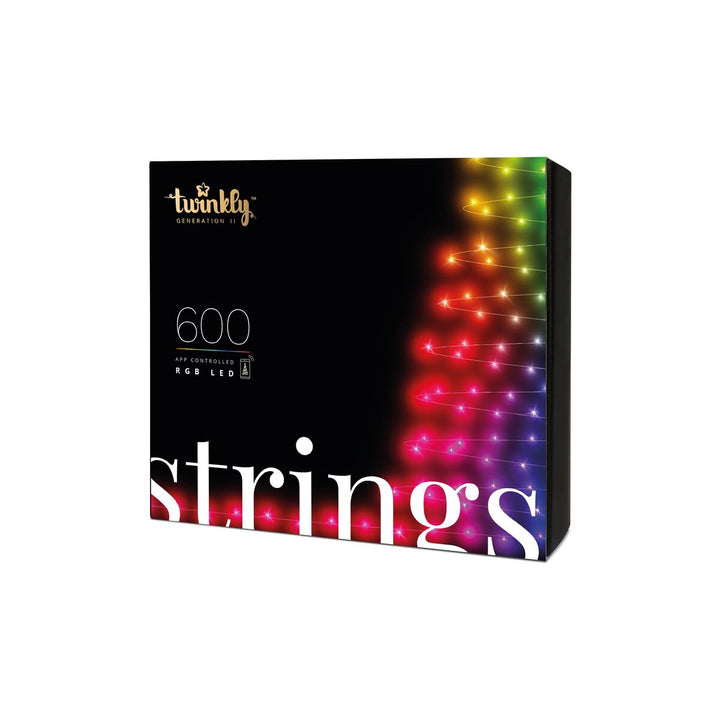 Twinkly Strings 600LED RGB 48m интелигентни коледни лампички за елха