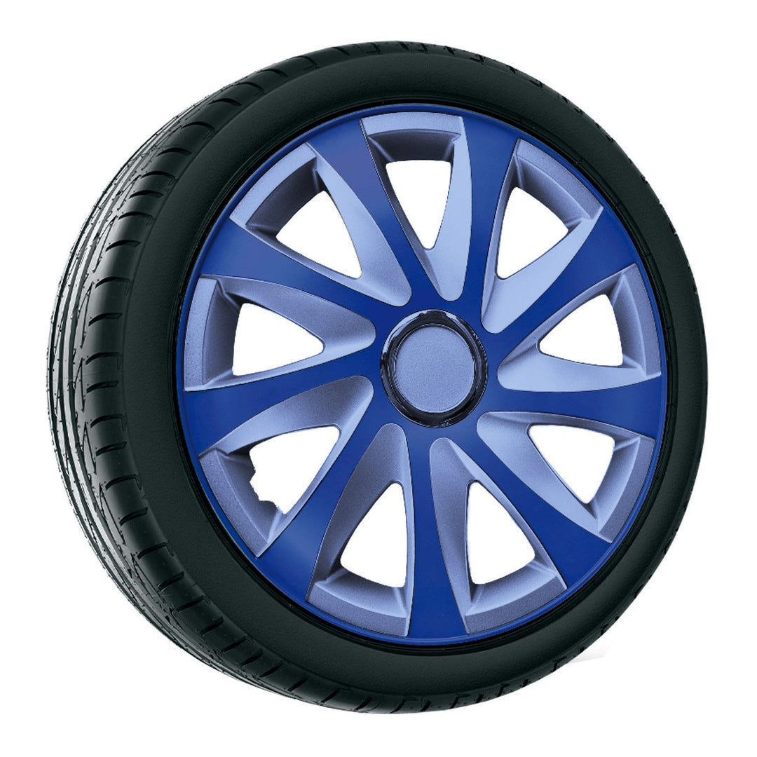14'' NRM EXTRA DRIFT BLUE SILVER сини и сребърни капаци за колела, 4 броя