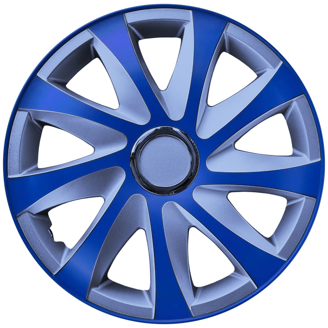14'' NRM EXTRA DRIFT BLUE SILVER сини и сребърни капаци за колела, 4 броя