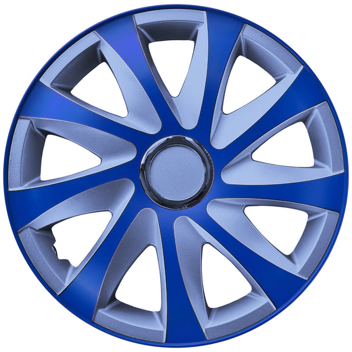 15'' NRM EXTRA DRIFT BLUE SILVER сини и сребърни капаци за джанти, 4 броя