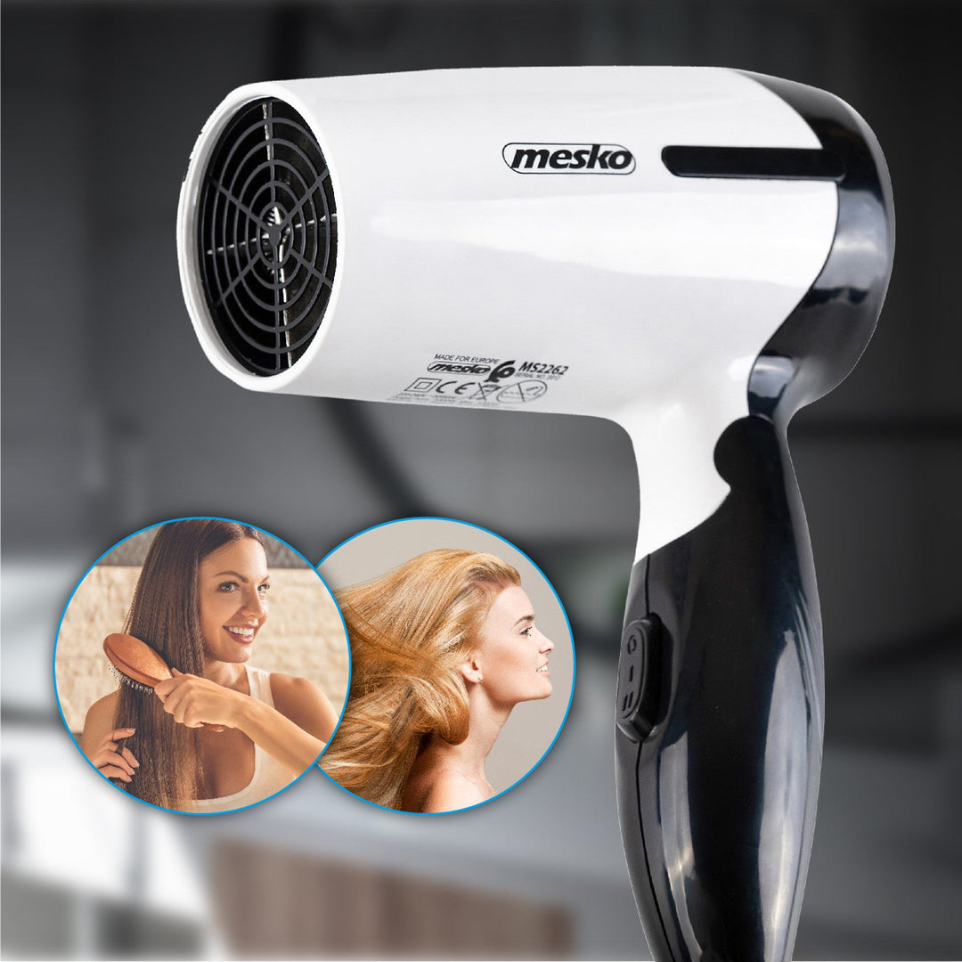 Mesko MS 2262 Пътна сешоар със сгъваема дръжка, 1000W