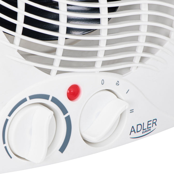 Вентилатор с нагревател Adler, термостат, функция вентилатор, 2000 W, бял, AD 7728