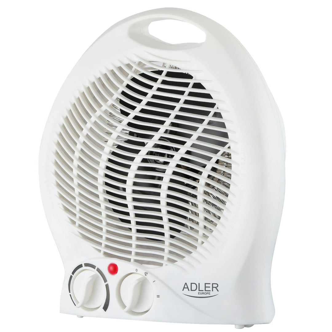 Вентилатор с нагревател Adler, термостат, функция вентилатор, 2000 W, бял, AD 7728