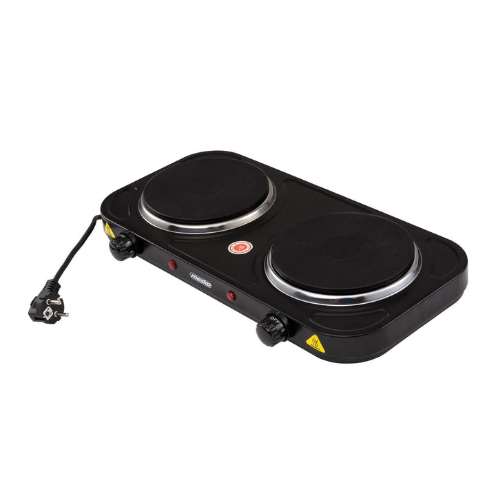 Mesko MS 6509 2000W електрическа печка с двойна котлона и британски щепсел