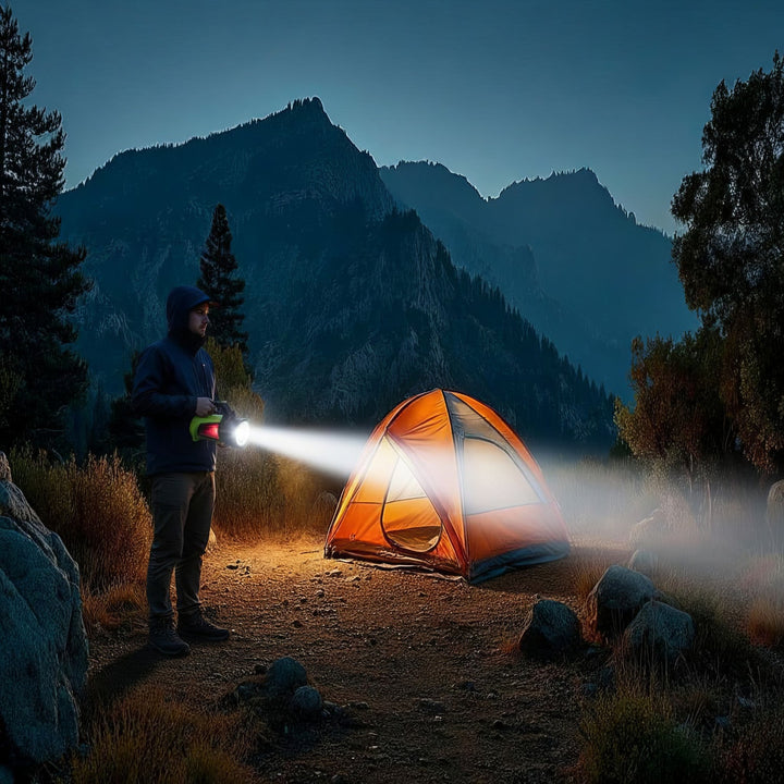 Maclean 3-в-1 LED фенер, функция за презареждане, 3 режима на осветление, 5W XM-L-T6, студено бяло 6500K, 3.7V 3x18650, 4500mAh, MCE345