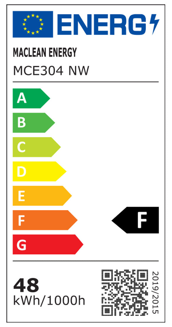 LED лампа Maclean, E27, 48 W, 220-240 V AC, неутрално бяла, 4000 K, 5040 lm, MCE304 NW