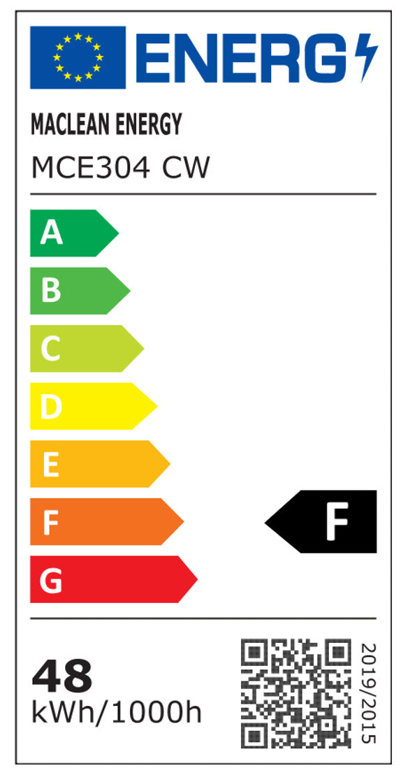 LED лампа Maclean, E27, 48 W, 220-240 V AC, студено бяло, 6500 K, 5040 lm, MCE304 CW