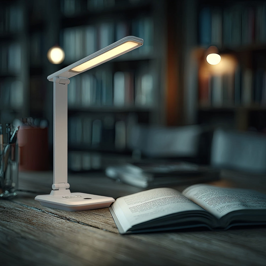 LED настолна лампа Maclean, макс. 9 W, 220–240 V AC, променящ се цвят, регулируема яркост, безжично зарядно устройство, 450 lm, MCE616 W