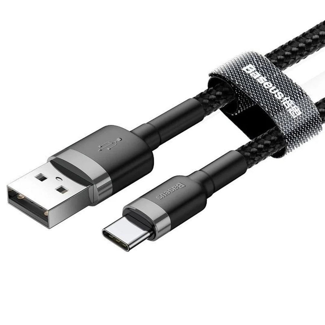USB кабел - USB-C 3m Baseus Cafule CATKLF-UG1 Quick Charge 2A за бързо зареждане