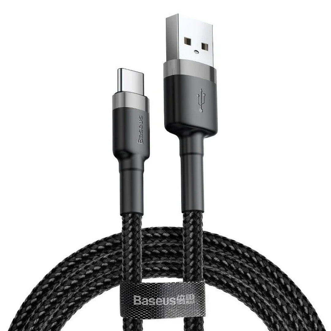 USB кабел - USB-C 3m Baseus Cafule CATKLF-UG1 Quick Charge 2A за бързо зареждане