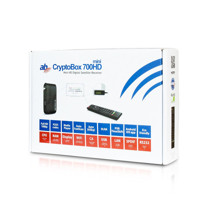 AB CryptoBox 700HD mini Full HD 1080p H.265 HEVC приемник