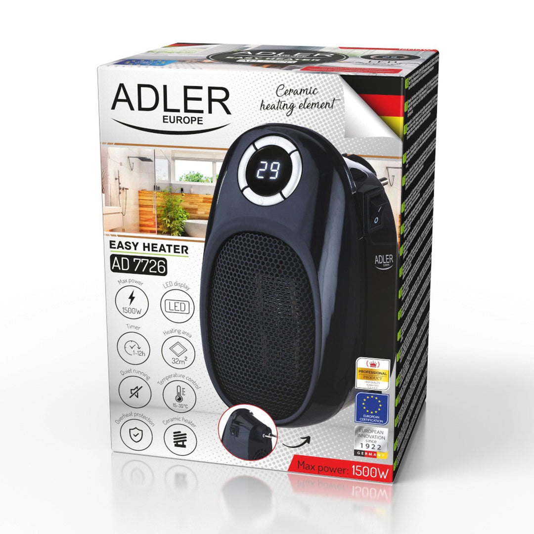 Adler Easy Heater AD 7726 1500W вентилаторен нагревател с LED дисплей