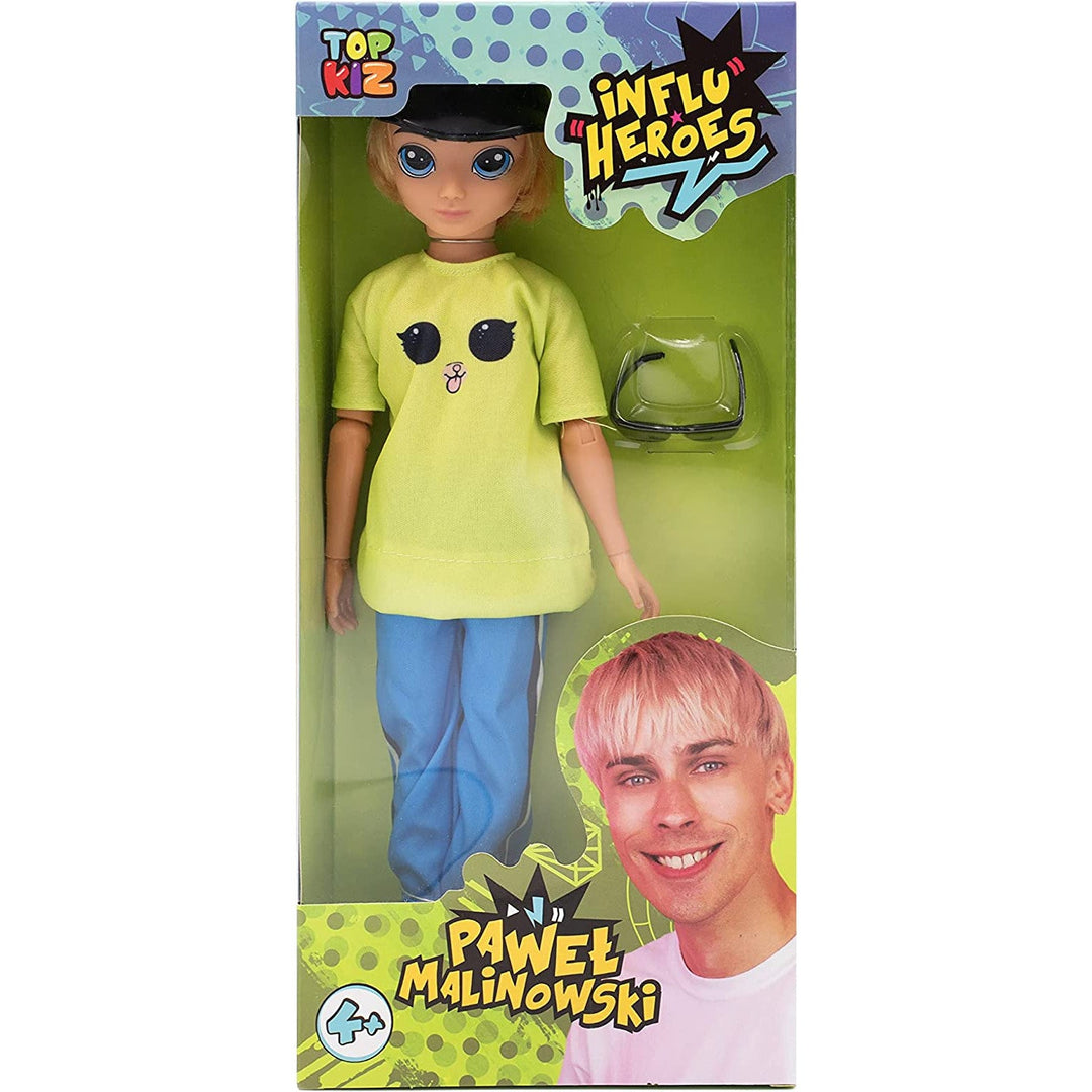 Кукла с аксесоари Influ Heroes Paweł Malinowski 30 cm