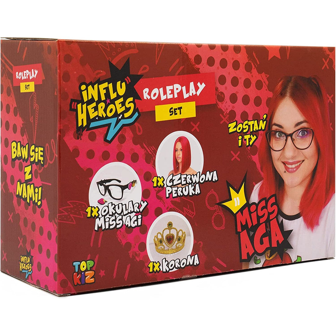 Костюм на Influ Heroes Miss Aga: перука, корона, очила