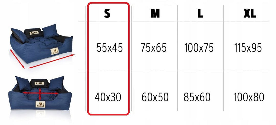 Легло за кучета и котки 55 x 45 Red Kingdog размер S