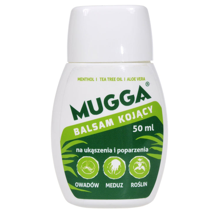 Комплект Mugga 2x Mugga спрей 50% 75 мл + Mugga успокояващ балсам 50 мл