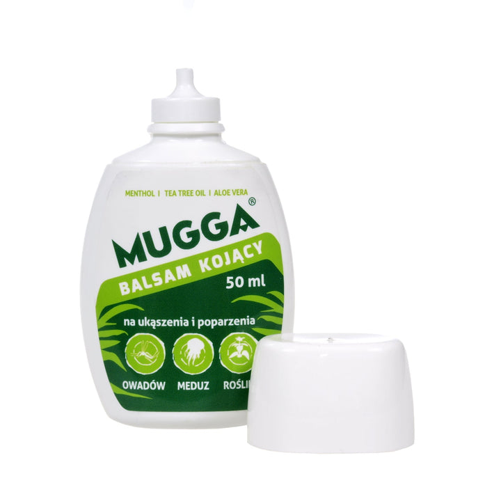 Комплект Mugga 2x Mugga спрей 50% 75 мл + Mugga успокояващ балсам 50 мл