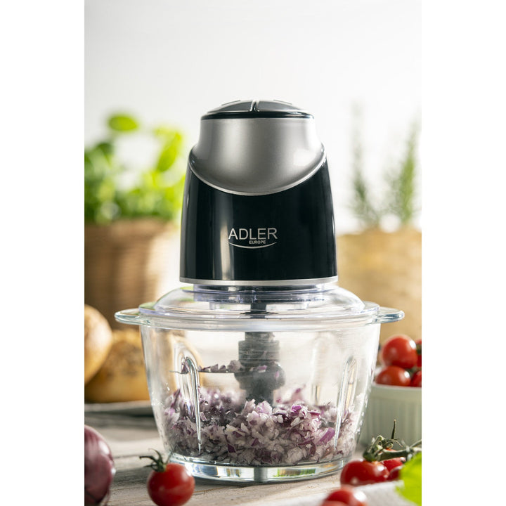 Adler AD 4082 300W шредер със стъклена купа и ножове от неръждаема стомана