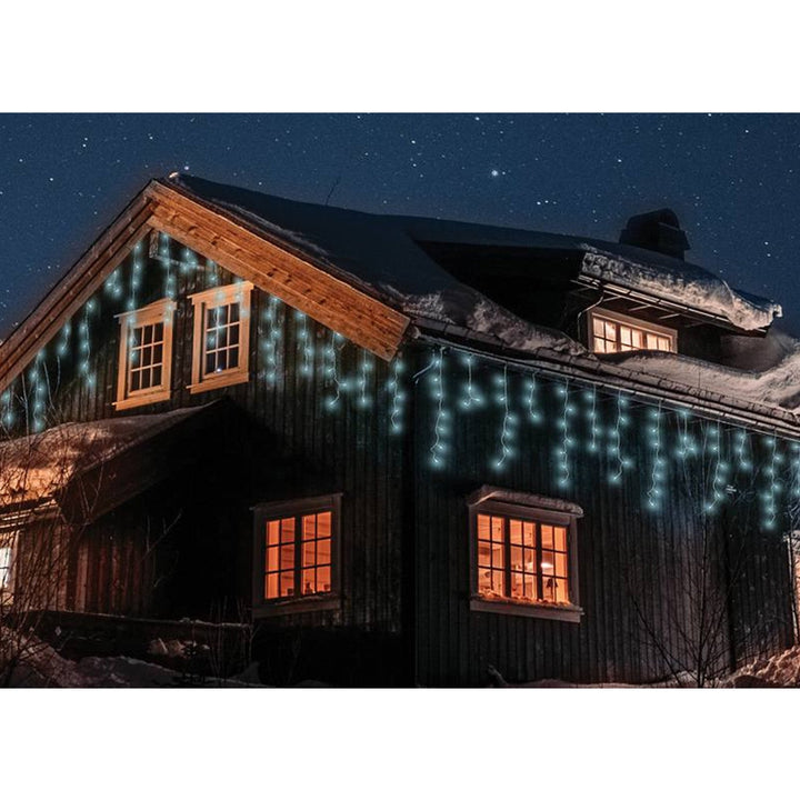 Ghirlandă luminoasă ML50Z 100 icicles 500 Led 15m alb rece IP44