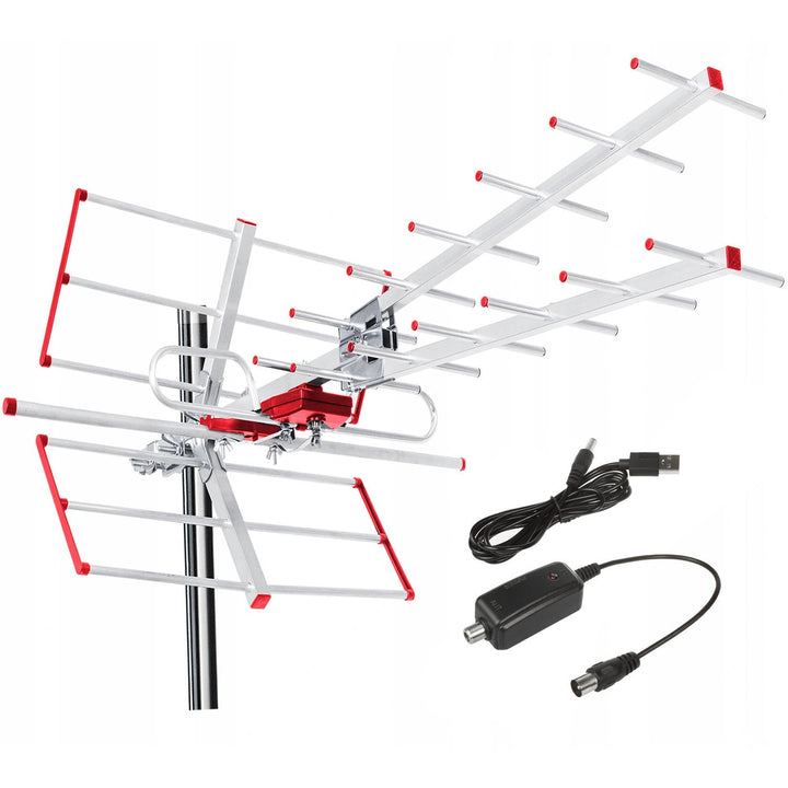 DVB-T MUX 8 насочена телевизионна антена + 5 V USB захранване