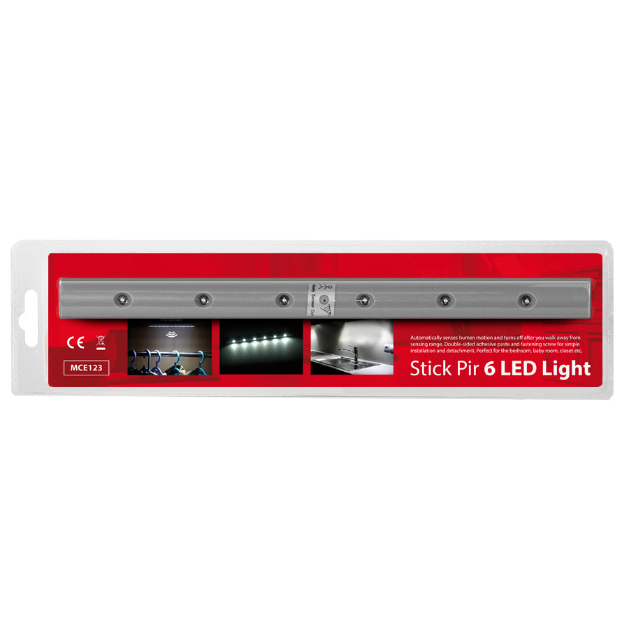 2x Maclean 6 LED лампа с датчик за движение + AAA батерии
