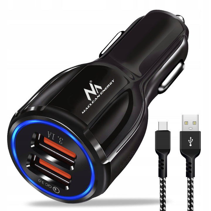 Maclean Energy 6100 mA USB зарядно устройство за кола + кабел