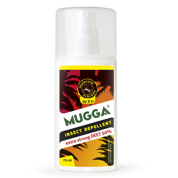 Комплект от 2x Mugga 50% + 9,5% Deet за семейството + Успокояващ балсам 50ml