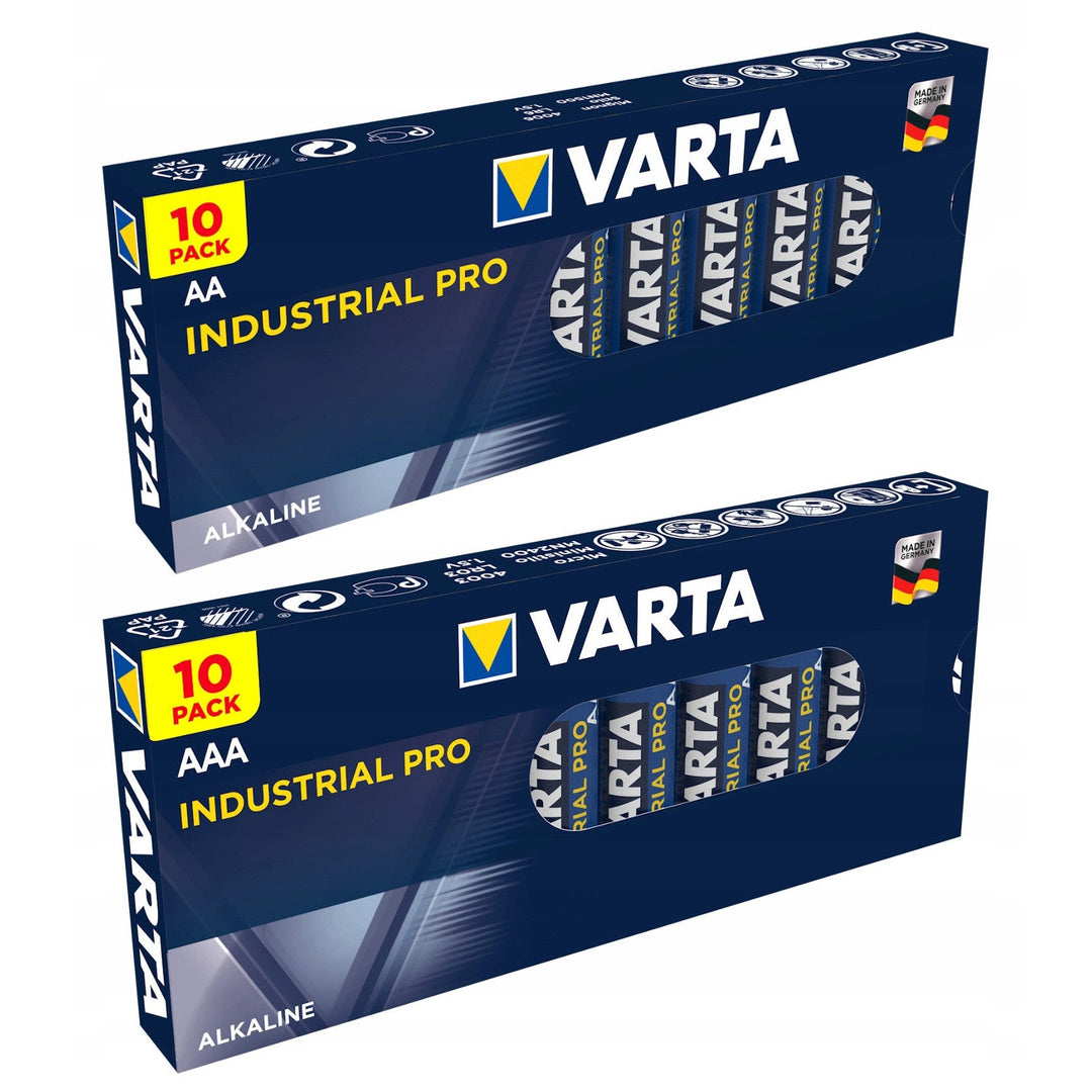 Комплект алкални батерии Varta Industrial AA AAA, 20 броя