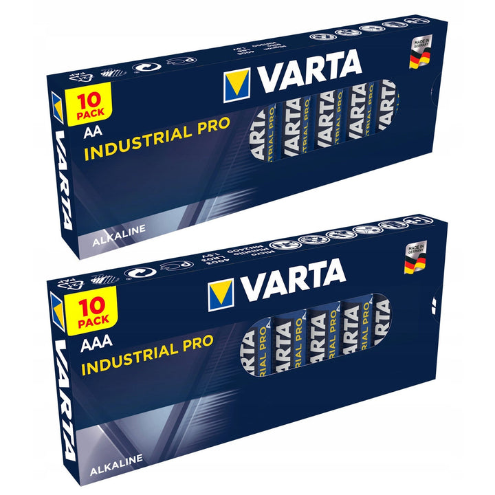 Комплект алкални батерии Varta Industrial AA AAA, 20 броя