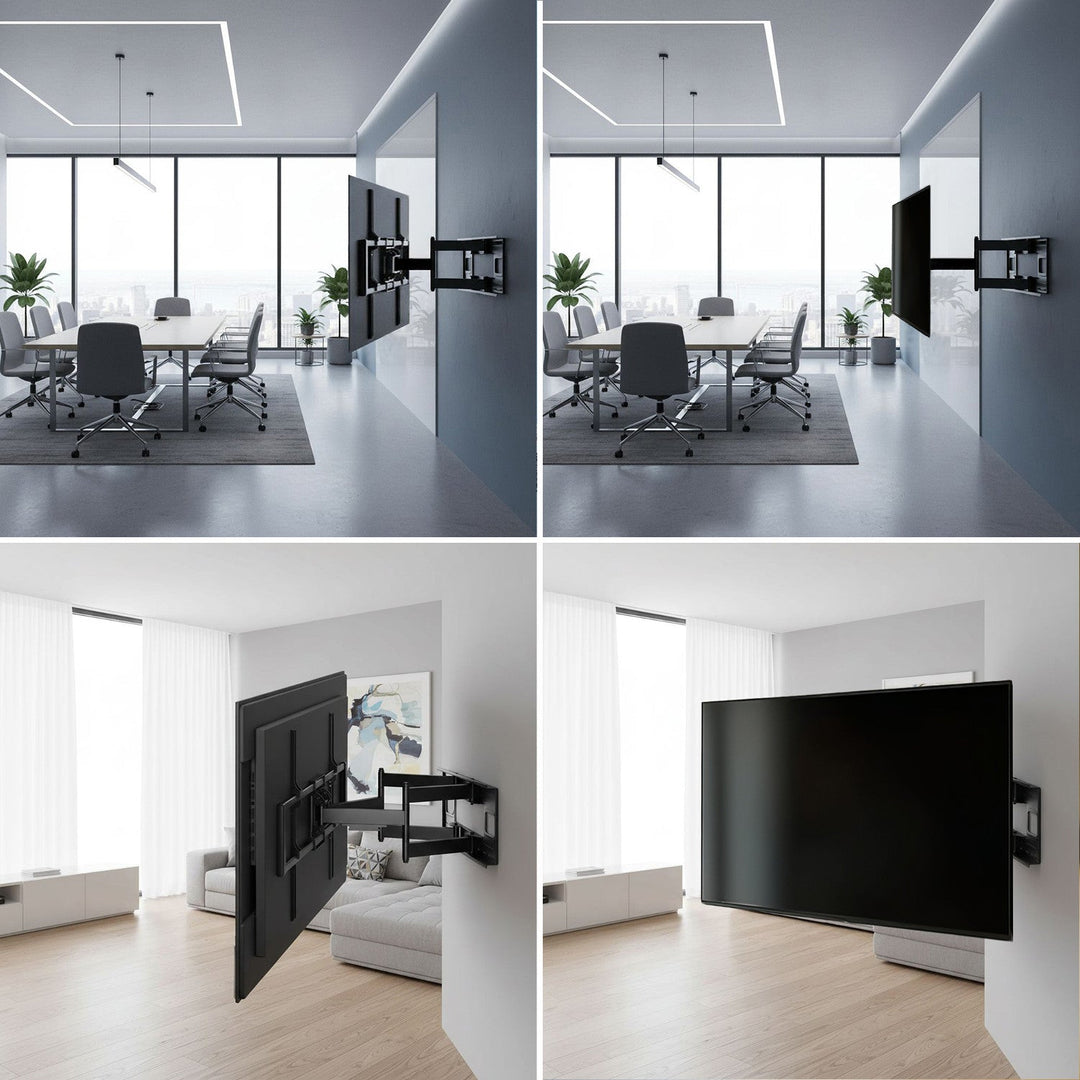 Икономичен телевизионен монтаж Maclean, макс. VESA900x600, 60-120", 120 кг, черен, MC-482