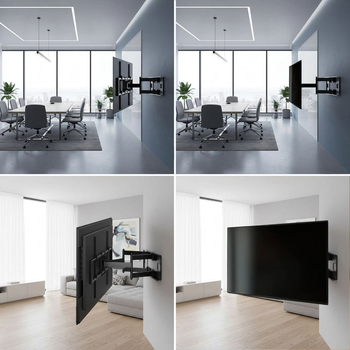 Икономичен телевизионен монтаж Maclean, макс. VESA900x600, 60-120", 120 кг, черен, MC-482