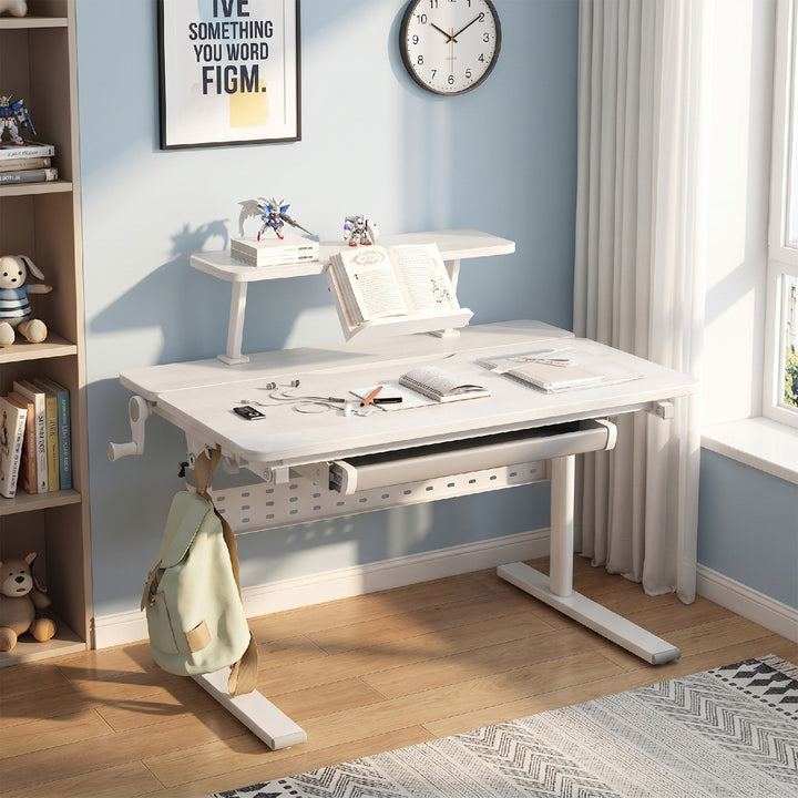 Детско бюро Ergo Office, регулируемо по височина, сиво, макс. 40 кг, 900 x 600 мм, ER-483