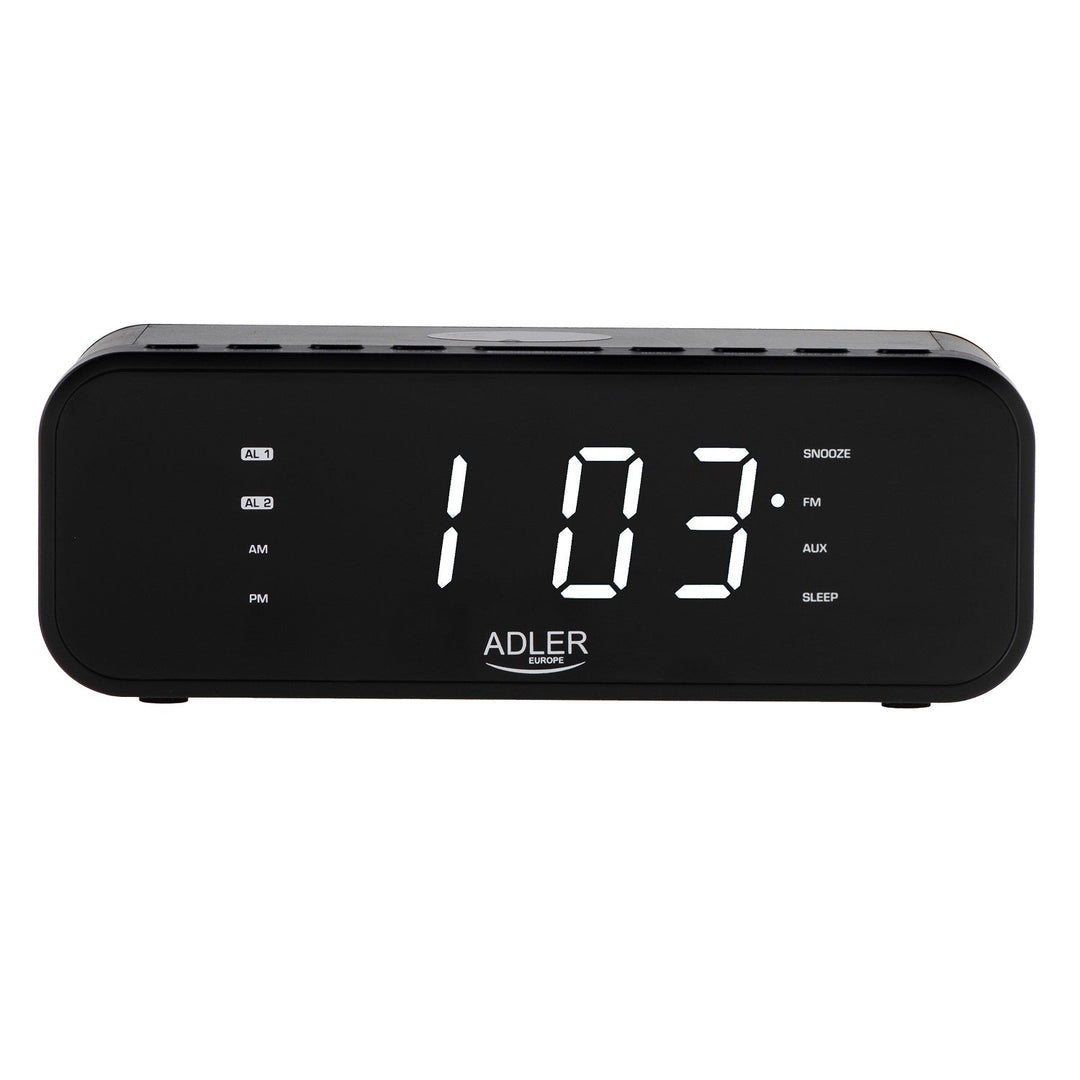 FM радиобудилник с безжично зарядно устройство и Bluetooth - Adler AD 1192B