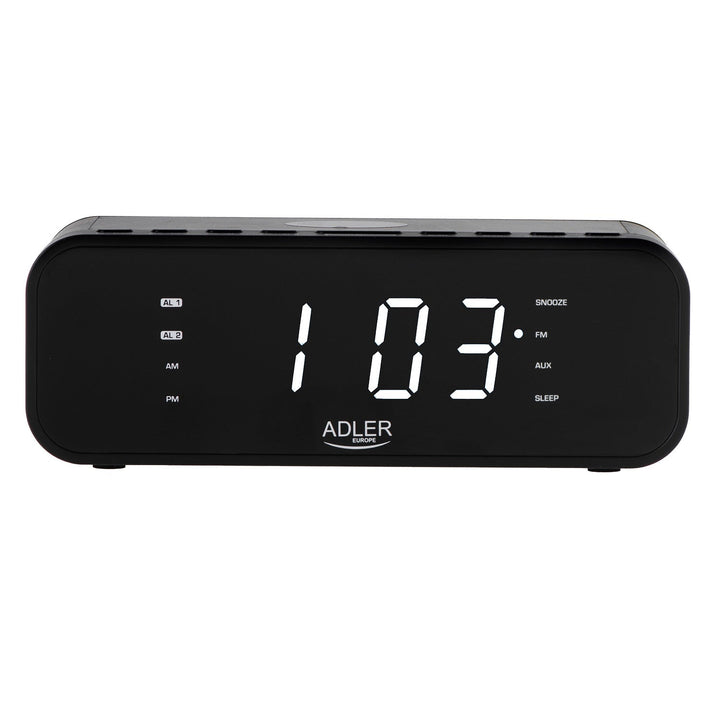 FM радиобудилник с безжично зарядно устройство и Bluetooth - Adler AD 1192B