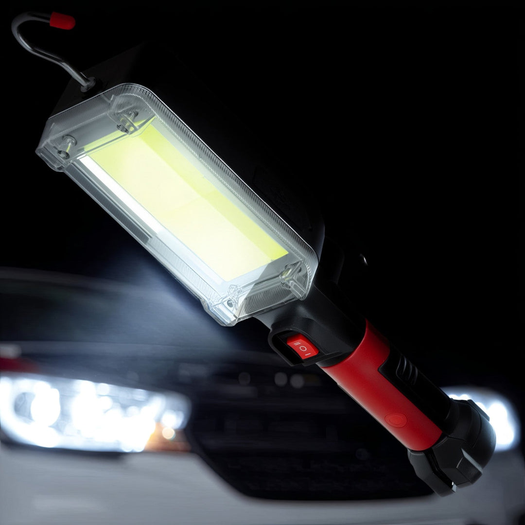 Магнитна работилница лампа Maclean COB, 2x1200mAh, 700lm, USB Type-C/Micro USB, MCE307