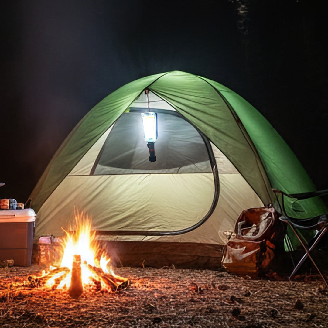 Магнитна работилница лампа Maclean COB, 2x1200mAh, 700lm, USB Type-C/Micro USB, MCE307