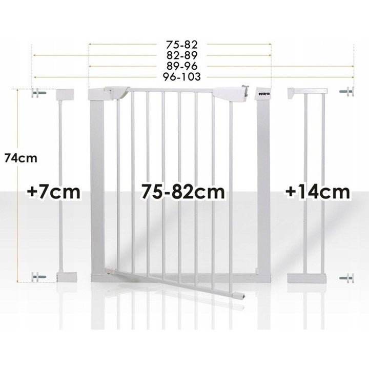 Врата за безопасност, стълби 75–103 cm HanksKids