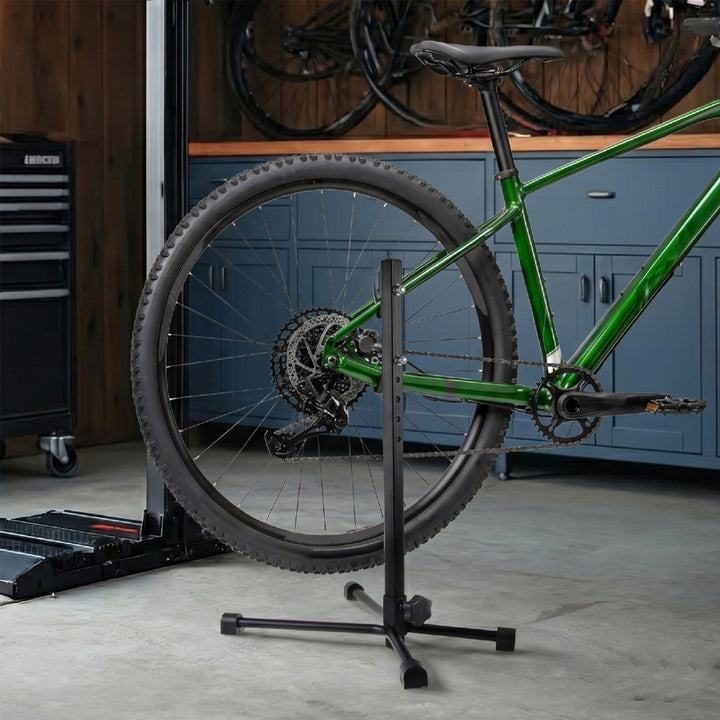 Стойка за велосипеди Maclean, стомана, максимално натоварване 20 кг, подходяща за MTB велосипеди с колела до 27,5" MC-434