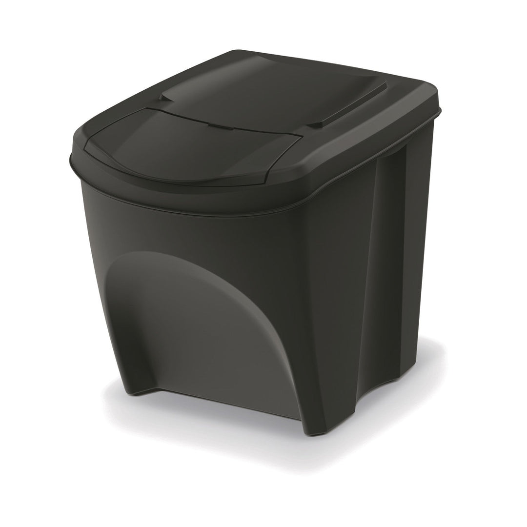 Комплект за сортиране на отпадъци Keden Sortibox 3x25L, черен