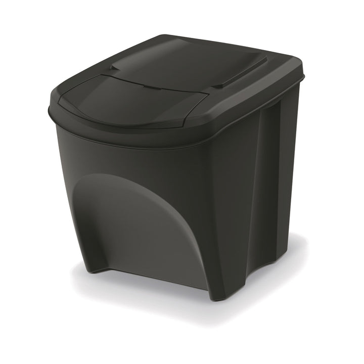 Комплект за сортиране на отпадъци Keden Sortibox 3x25L, черен