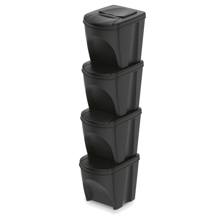 Keden Sortibox 4x25L комплект черни кошчета за сортиране на отпадъци